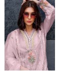 Pink Organza Diamond Work Casual Wear Salwar Kameez