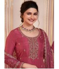 Red Silk Embroidered Wedding Salwar Kameez