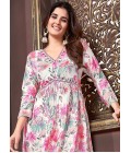 Pink Rayon Handwork Casual Salwar Kameez