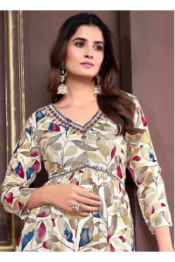 Maroon Rayon Handwork Casual Salwar Kameez