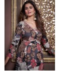 Chic Black Rayon Handwork Casual Salwar Kameez For Effortless Glam