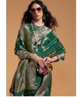 Rama Pure Georgette Handloom Weaving Silk Designer Saree