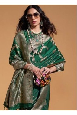 Rama Pure Georgette Handloom Weaving Silk Designer Saree