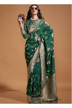 Rama Pure Georgette Handloom Weaving Silk Designer Saree