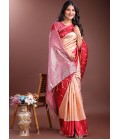 Orange Silk Designer Saree Orange Silk Designer Saree