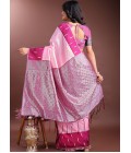 Pink Silk Designer Saree Pink Silk Designer Saree
