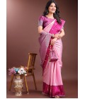 Pink Silk Designer Saree Pink Silk Designer Saree