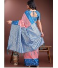 Peach Silk Designer Saree Peach Silk Designer Saree
