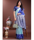 Sea Green Silk Designer Saree Sea Green Silk Designer Saree
