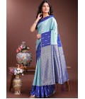 Sea Green Silk Designer Saree Sea Green Silk Designer Saree