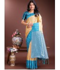 Yellow Silk Designer Saree Yellow Silk Designer Saree
