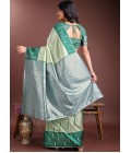 Light Green Silk Designer Saree Light Green Silk Designer Saree