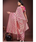 Magenta Linen Cotton Designer Wear Saree Magenta Linen Cotton Designer Wear Saree