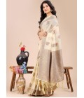 Cream Cotton Daily Wear Saree Cream Cotton Daily Wear Saree
