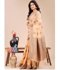 Peach Cotton Daily Wear Saree Peach Cotton Daily Wear Saree