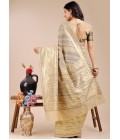 Cream Cotton Daily Wear Saree Cream Cotton Daily Wear Saree