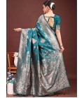 Sea Green Banarasi Silk Wedding Saree Sea Green Banarasi Silk Wedding Saree