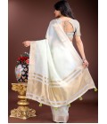 Light Green Cotton Ready To Wear Saree Light Green Cotton Ready To Wear Saree