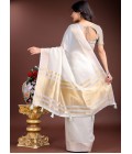 Grey Cotton Ready To Wear Saree Grey Cotton Ready To Wear Saree