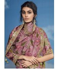 Pink Brasso Embroidered Festival Wear Saree