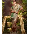 Green Pure Viscose Silk Hand Work Kanchipuram Saree