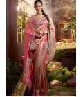 Gajri Pure Viscose Silk Hand Work Kanchipuram Saree
