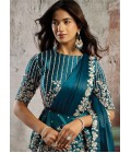 Designer Rama One Minute Saree with Dual Sequins And Crystal Stone Embellishment