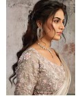 Grey Partywear One Minute Saree With Blouse And Belt