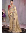Chiku Kanjivaram Butti Heavy Work Designer Saree