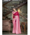 Pink Silk Designer Sequins Saree