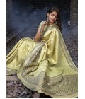 Pista Banarasi Silk Designer Wedding Saree