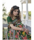 Green Patola Silk Designer Wedding Saree