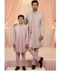 Onion Art Silk Embroidered Boys Indo Western