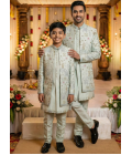 Pista Art Silk Embroidered Boys Indo Western