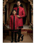 Rani Art Silk Embroidered Boys Indo Western