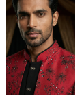 Rani Art Silk Embroidered Mens Indo Western