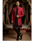 Rani Art Silk Embroidered Mens Indo Western