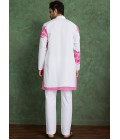White And Pink Viscose Rayon Digital Print Designer Kurta White And Pink Viscose Rayon Digital Print Designer Kurta