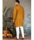 Mustard Viscose Zari Weaving Navratri Kurta With Dupatta Mustard Viscose Zari Weaving Navratri Kurta With Dupatta