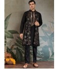 Black Viscose Rayon Mirror Work Navratri Kurta Black Viscose Rayon Mirror Work Navratri Kurta
