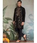 Black Viscose Rayon Mirror Work Navratri Kurta Black Viscose Rayon Mirror Work Navratri Kurta