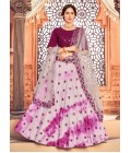 Pink Cotton Sequins Wedding Lehenga Choli