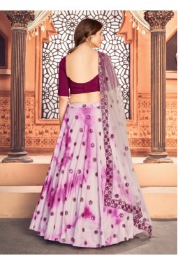 Pink Cotton Sequins Wedding Lehenga Choli