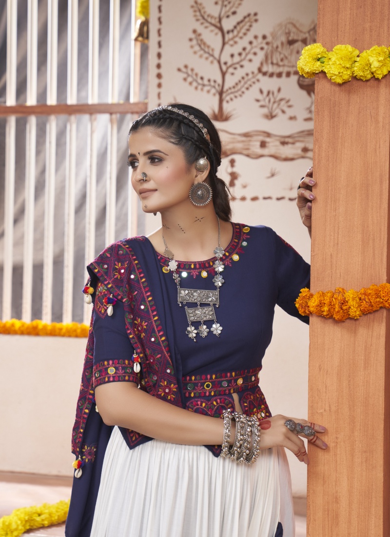 Vibrant Festivities Multi Color Rayon Navratri Chaniya Choli Vibrant Festivities Multi Color Rayon Navratri Chaniya Choli