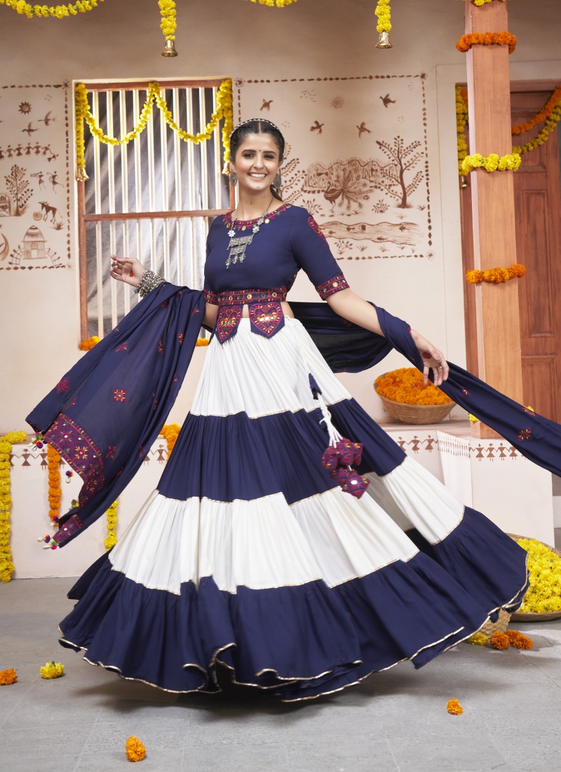 Vibrant Festivities Multi Color Rayon Navratri Chaniya Choli Vibrant Festivities Multi Color Rayon Navratri Chaniya Choli