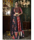 Black Maslin Cotton Mirror Work Navratri Chaniya Choli Black Maslin Cotton Mirror Work Navratri Chaniya Choli