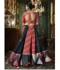 Black Maslin Cotton Mirror Work Navratri Chaniya Choli Black Maslin Cotton Mirror Work Navratri Chaniya Choli