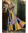 Multi Color Maslin Cotton Mirror Work Navratri Chaniya Choli