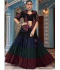 Enchanting Multi-Color Viscose Rayon Mirror-Embroidered Navratri Lehenga Choli Celebrate In Elegance Enchanting Multi-Color Viscose Rayon Mirror-Embroidered Navratri Lehenga Choli Celebrate In Elegance