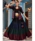 Enchanting Multi-Color Viscose Rayon Mirror-Embroidered Navratri Lehenga Choli Celebrate In Elegance Enchanting Multi-Color Viscose Rayon Mirror-Embroidered Navratri Lehenga Choli Celebrate In Elegance
